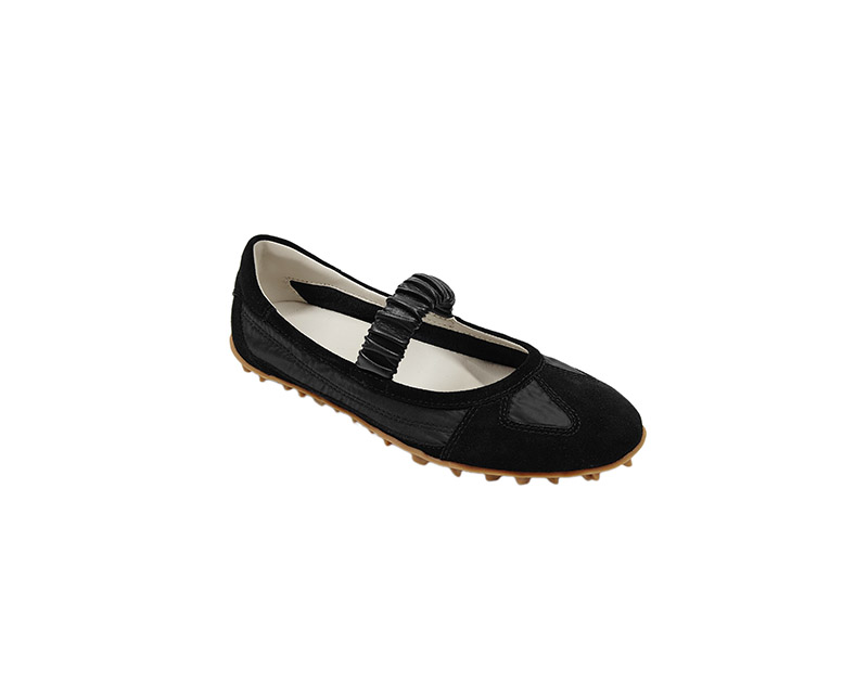 CM-1005 BLACK COW SUEDE FABRIC 6# DEV SAMPLE 3