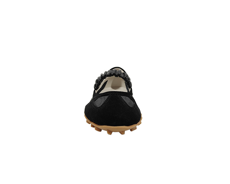 CM-1005 BLACK COW SUEDE FABRIC 6# DEV SAMPLE 4