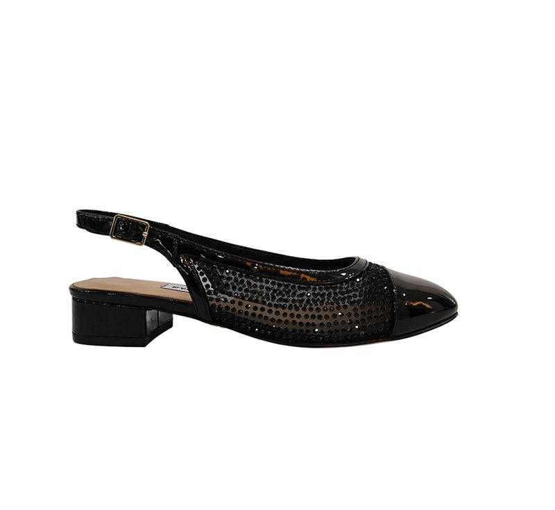 CM-990 BLACK PATENT LEATHER MESH 6# DEV SAMPLE1