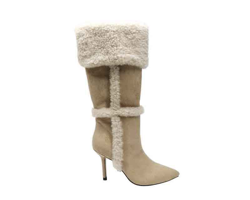 DH1061-1 NATURAL MICRO SUEDE-FAUX FUR 6# DEV SAMPLE 2026-7-31 (2) 副本