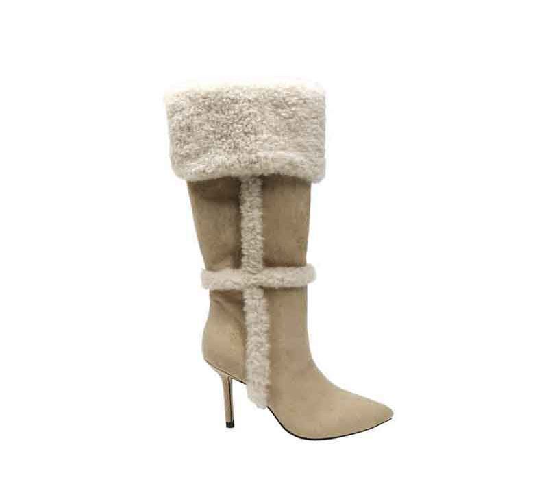 DH1061-1 NATURAL MICRO SUEDE-FAUX FUR 6# DEV SAMPLE 2026-7-31 (2) 副本