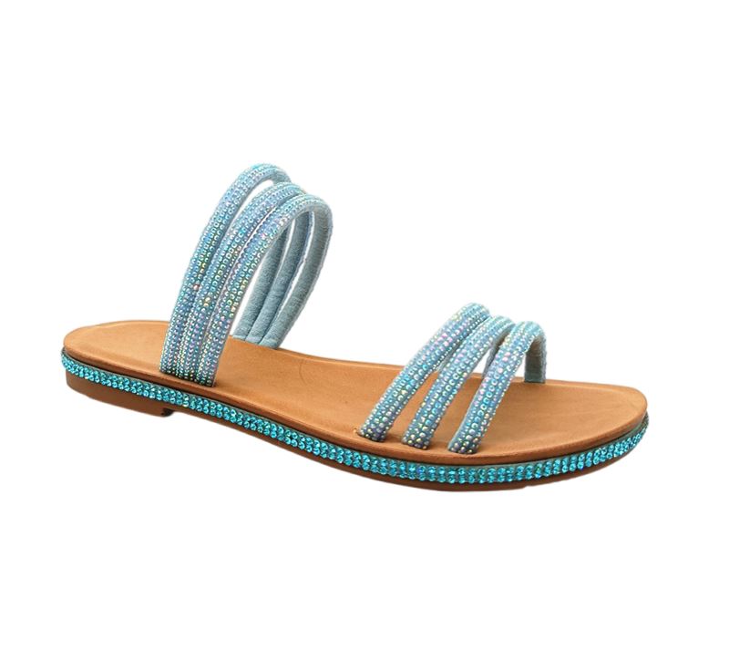 CM-1113 BLUE MICRO SUEDE-STONES #6 DEV SAMPLE (2)