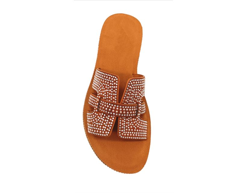 CM-1114 COGNAC MICRO SUEDE-STONES #6 DEV SAMPLE (1)